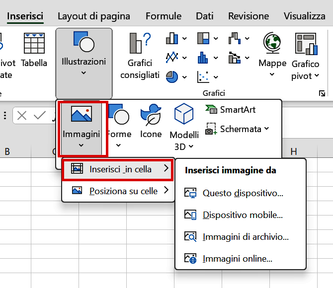 Inserire un’immagine in Excel e fissarla nella cella - IONOS