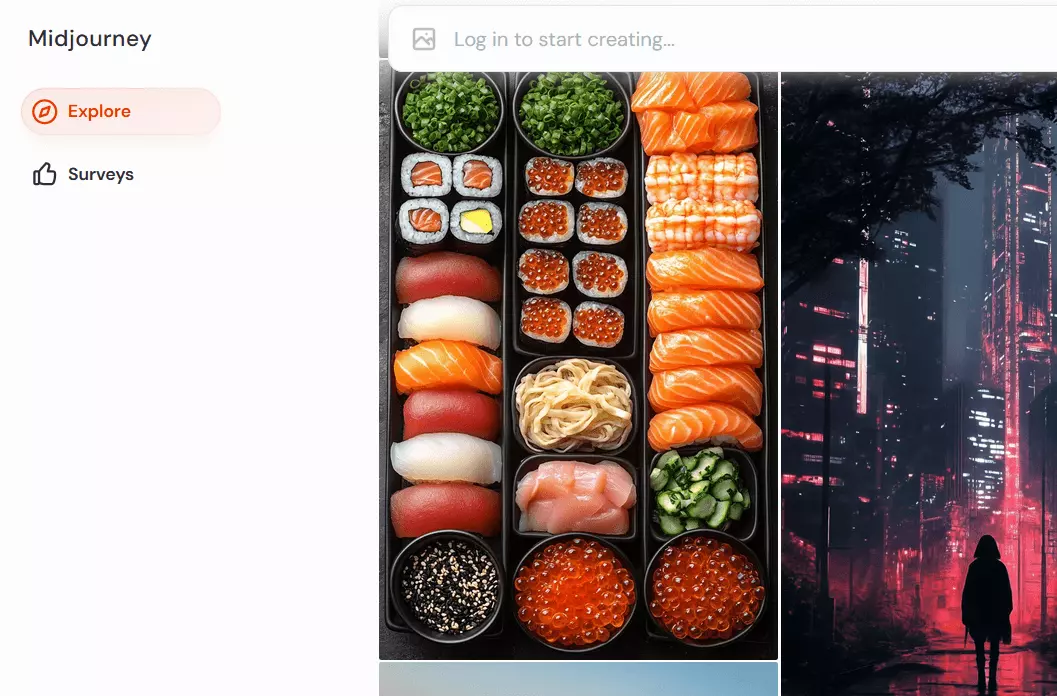 Screenshot di Midjourney Immagine: Screenshot di Midjourney