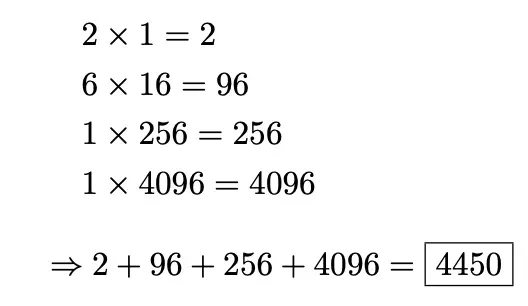 Esempio di calcolo: conversione da numero esadecimale a decimale Immagine: Esempio di calcolo: conversione da numero esadecimale a decimale