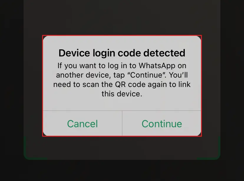 Immagine: Lo scanner QR nelle Impostazioni di WhatsApp