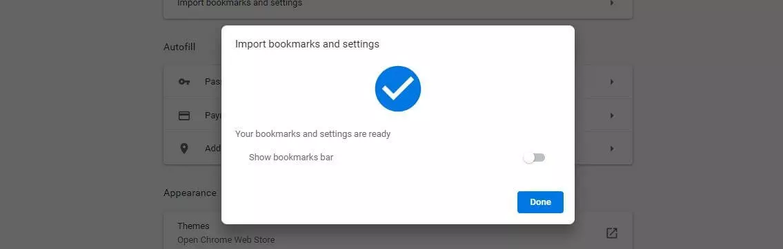 Immagine: Google Chrome: Importa preferiti