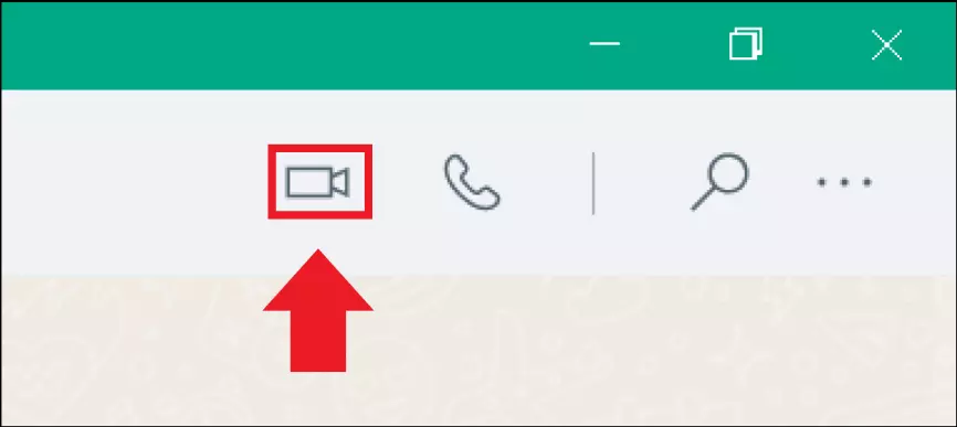 Immagine: L’icona della fotocamera per la funzione video di WhatsApp