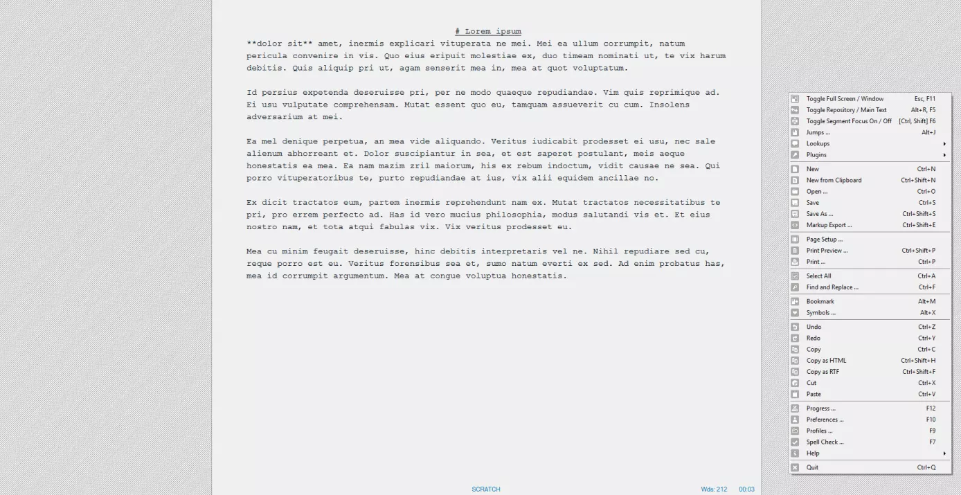 Immagine: Markdown editor per Windows WriteMonkey
