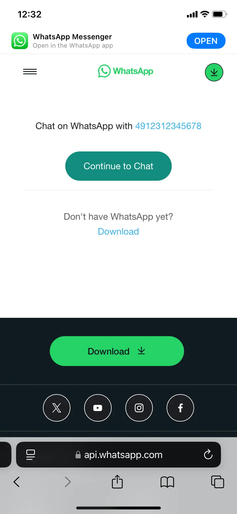 Chattare su WhatsApp dal browser senza salvare il contatto Immagine: Chattare su WhatsApp dal browser senza salvare il contatto