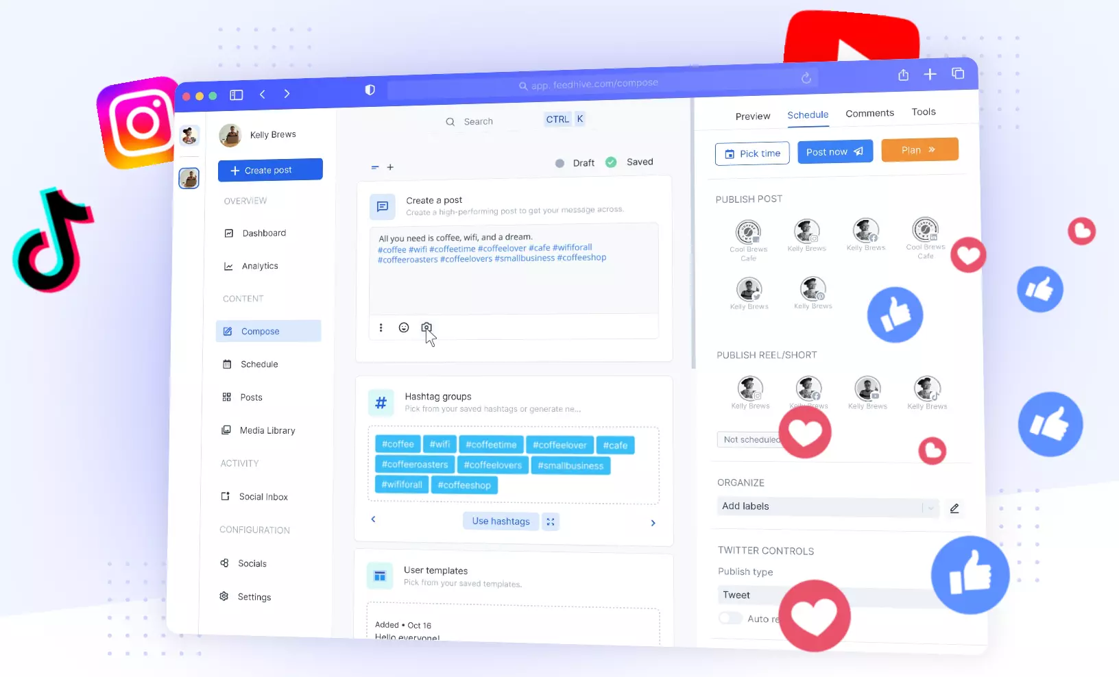Sito web di FeedHive Immagine: Sito web di FeedHive