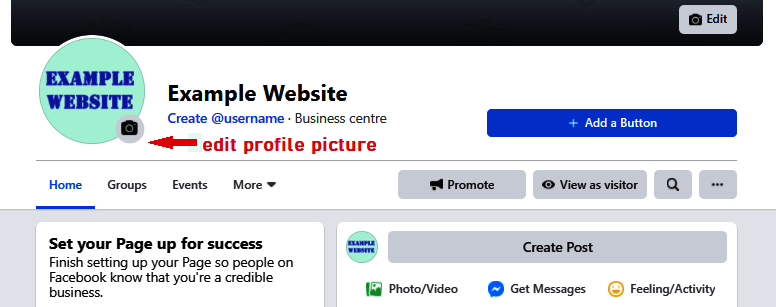 Modificare l’immagine del profilo di Facebook nel browser