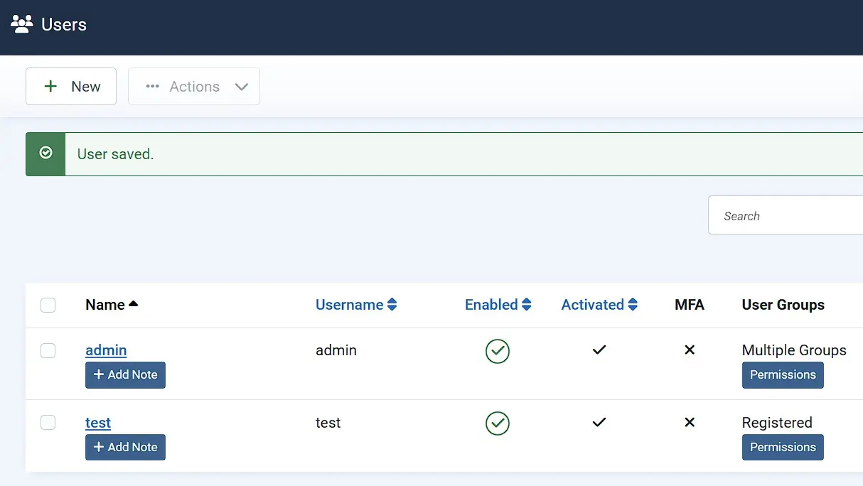 Immagine: Gestione utenti su Joomla