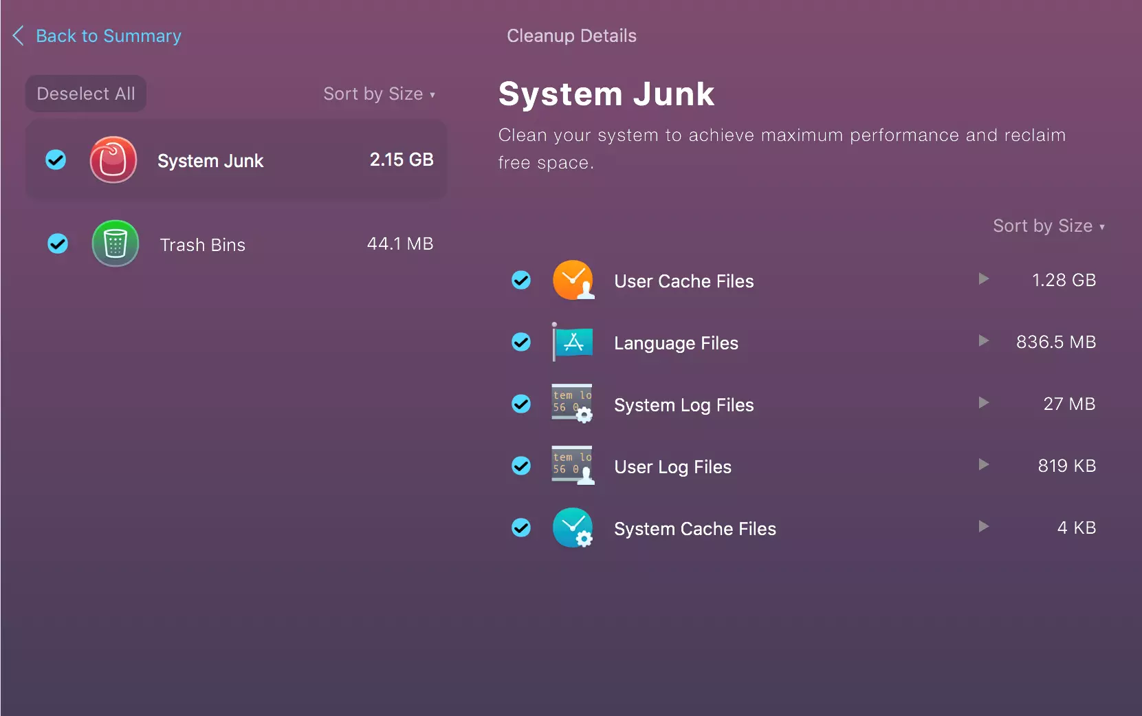 Immagine: Eliminare i residui di sistema non necessari con l’app CleanMyMac X