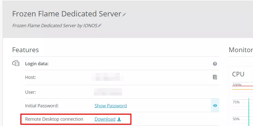 Cloud Panel di IONOS: dati di accesso e configurazione desktop remoto Cloud Panel di IONOS: dati di accesso e configurazione desktop remoto
