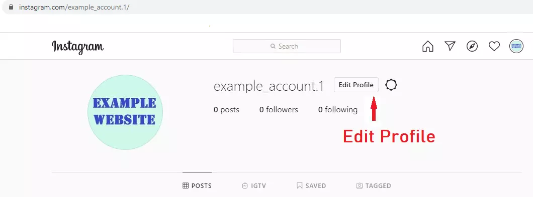 Modificare l’immagine del profilo Instagram sul desktop