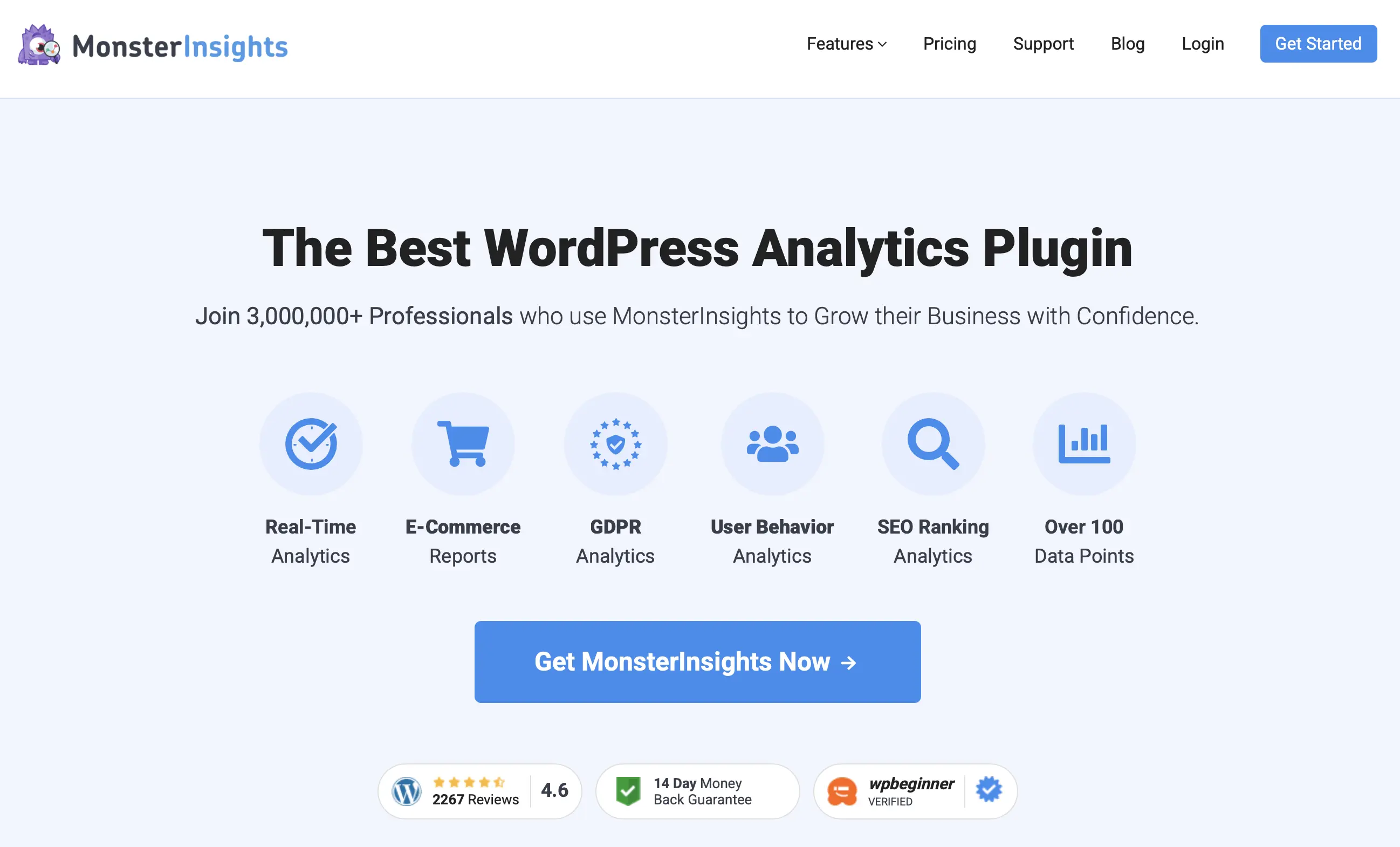 Immagine: Sito web di MonsterInsights