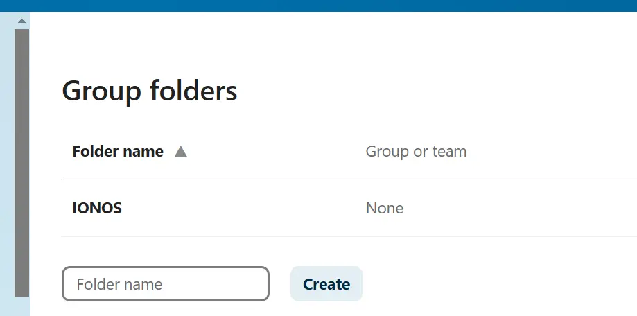 Cartella di gruppo su Nextcloud dopo la creazione Immagine: Cartella di gruppo su Nextcloud dopo la creazione