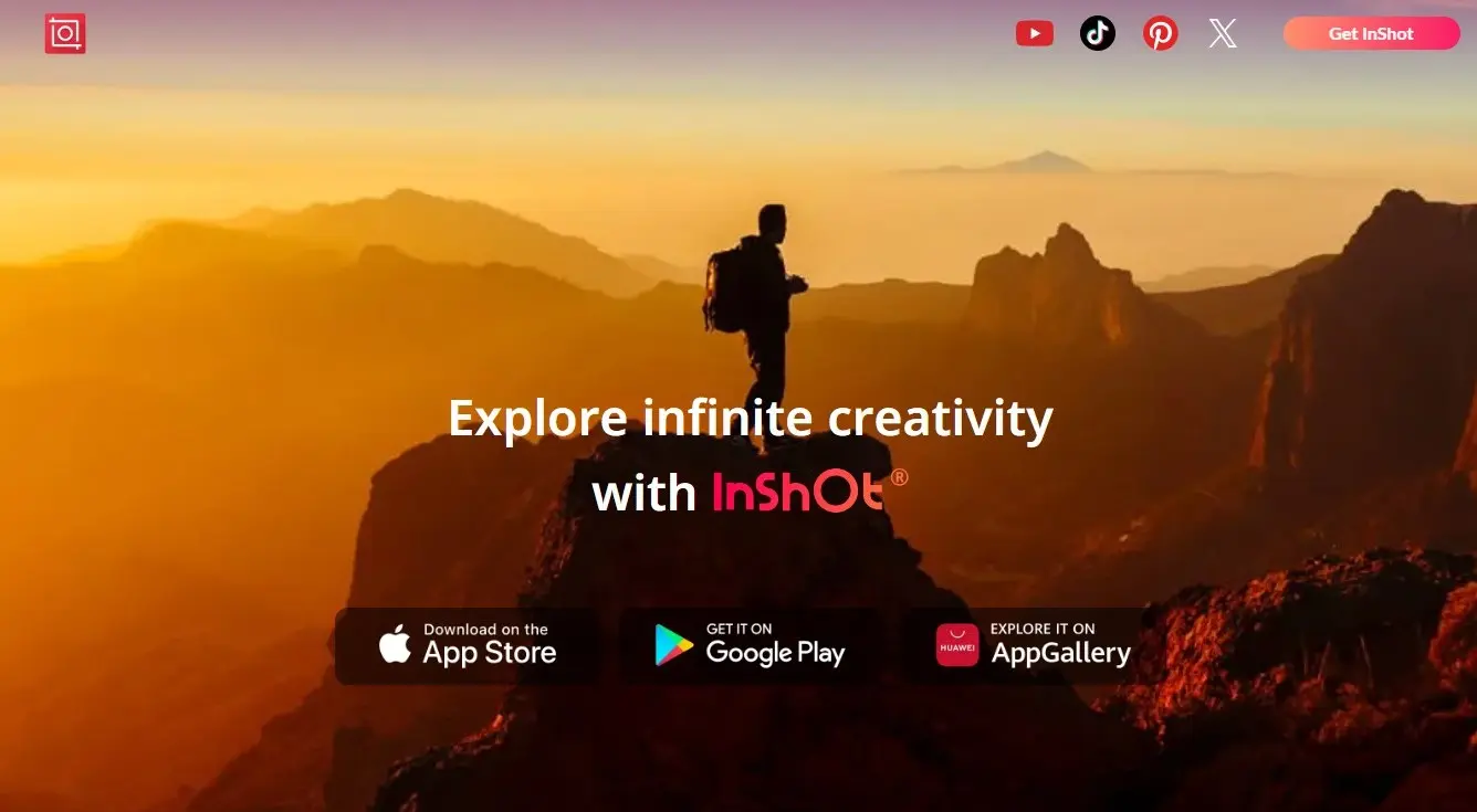 Sito web di InShOt Immagine: Sito web di InShOt