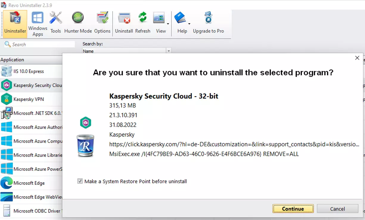 Immagine: Screenshot di Revo Uninstaller