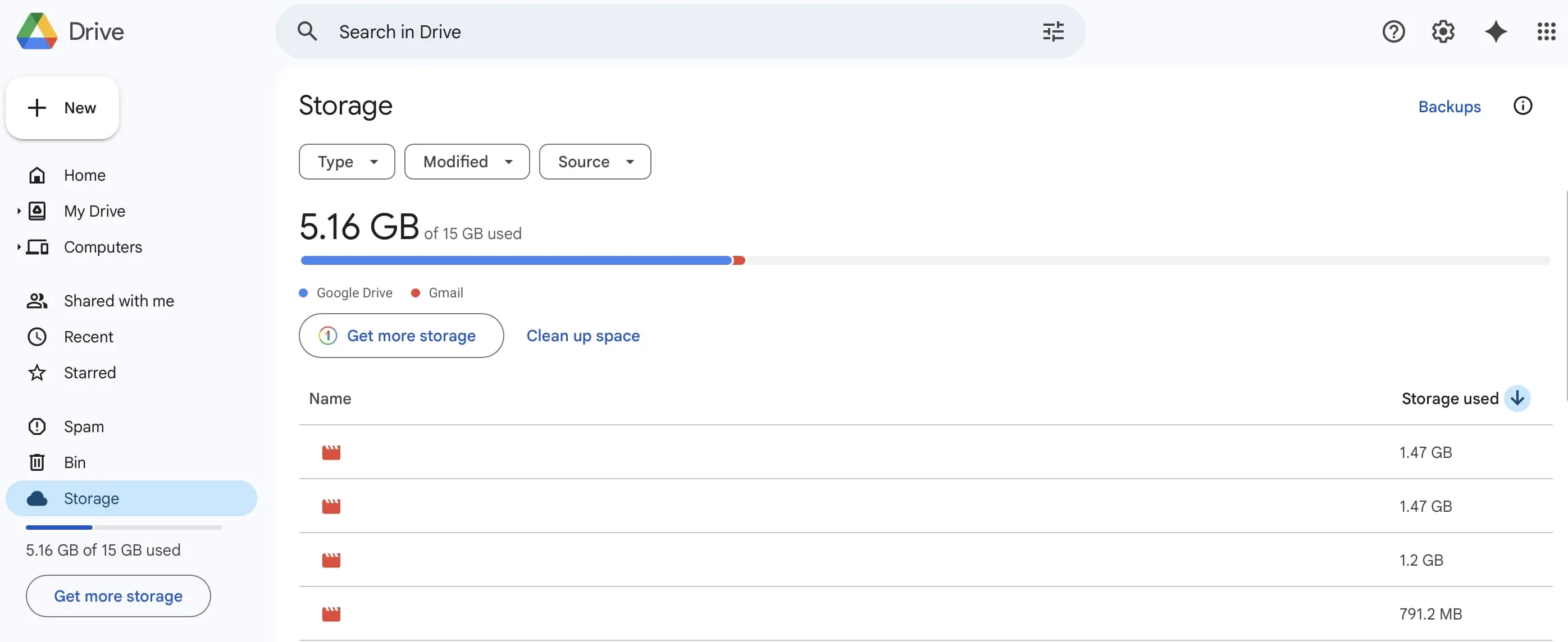 Google Drive: screenshot dell’interfaccia utente “Il mio Drive” Immagine: Google Drive: screenshot dell’interfaccia utente “Il mio Drive”