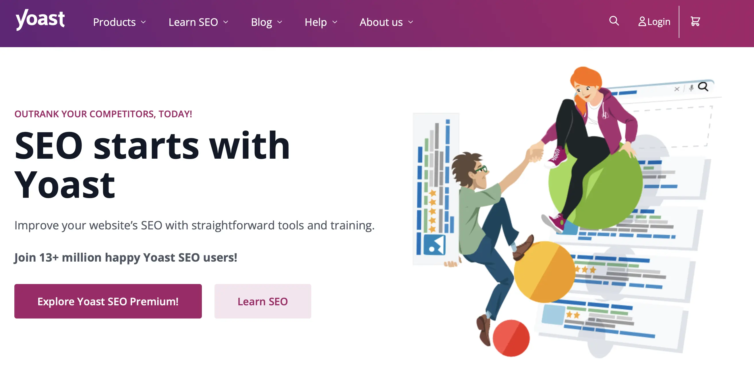 Immagine: Pagina iniziale del plugin di WordPress Yoast