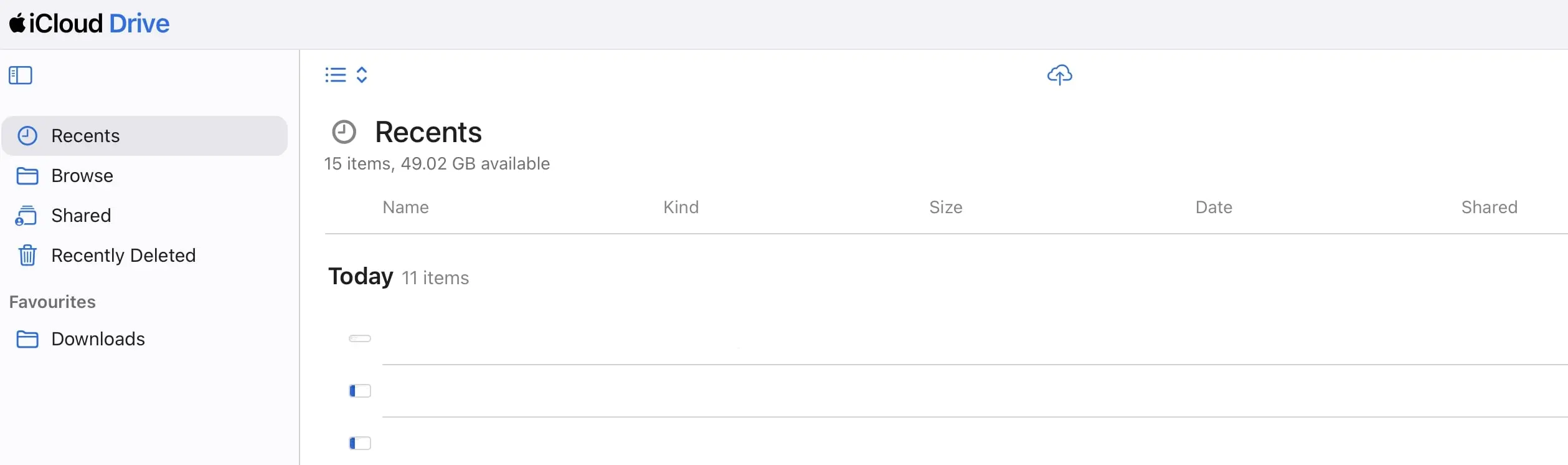 iCloud Drive: versione web Immagine: iCloud Drive: versione web