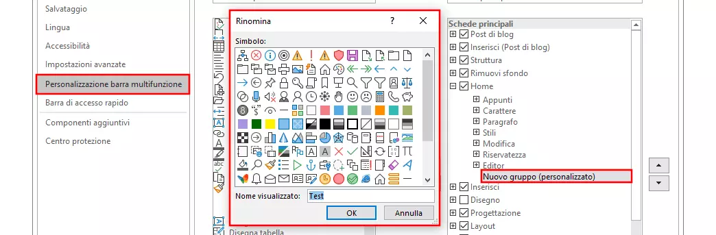 Immagine: Word 365: Personalizzazione della barra multifunzione per la scheda “File”