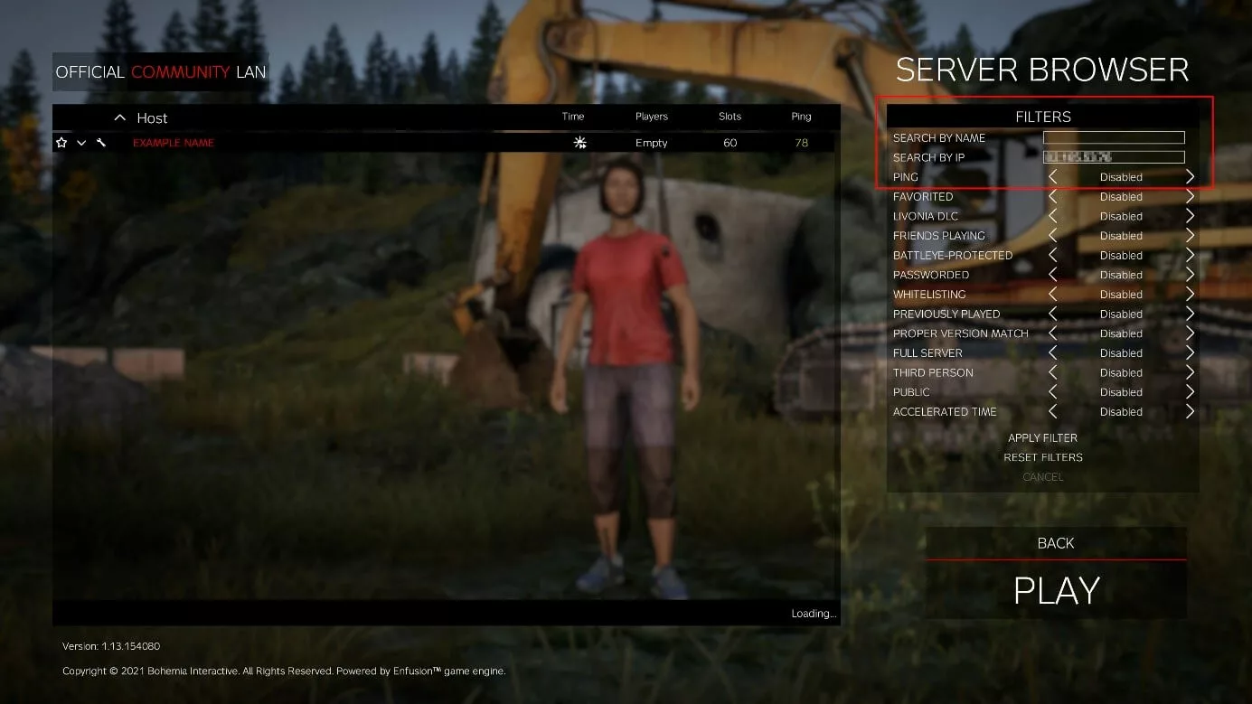 DayZ: panoramica del server Community