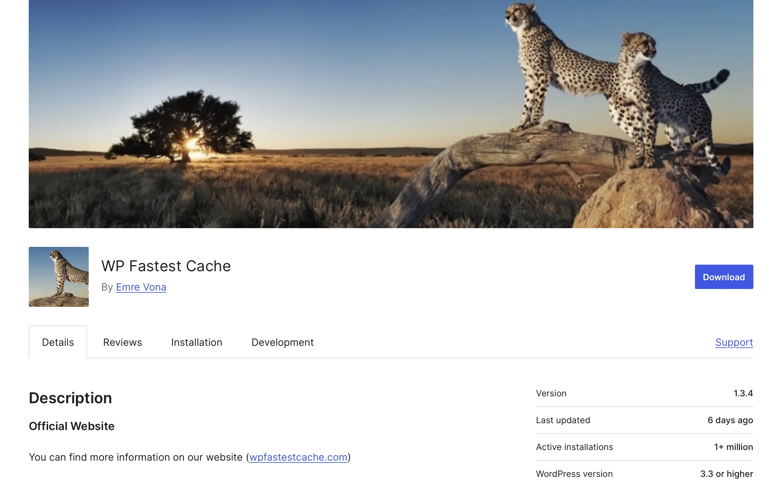 Il plugin di caching di WordPress WP Fastest Cache è disponibile su WordPress.org Immagine: Il plugin di caching di WordPress WP Fastest Cache è disponibile su WordPress.org