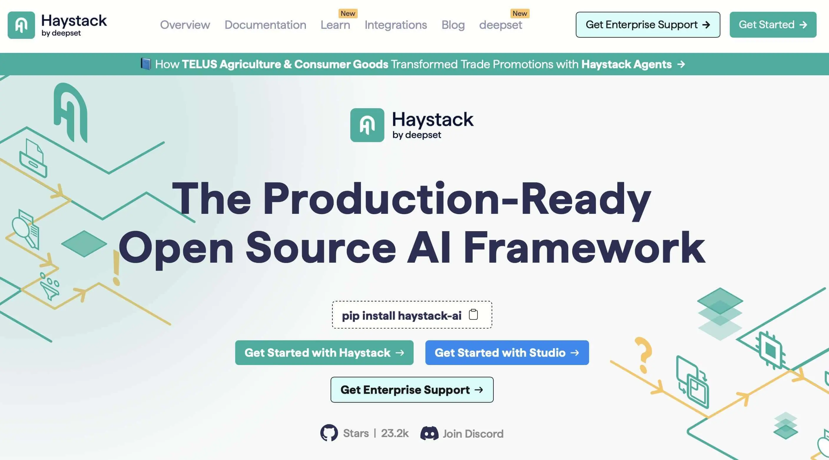 Immagine: Screenshot del sito web di Haystack