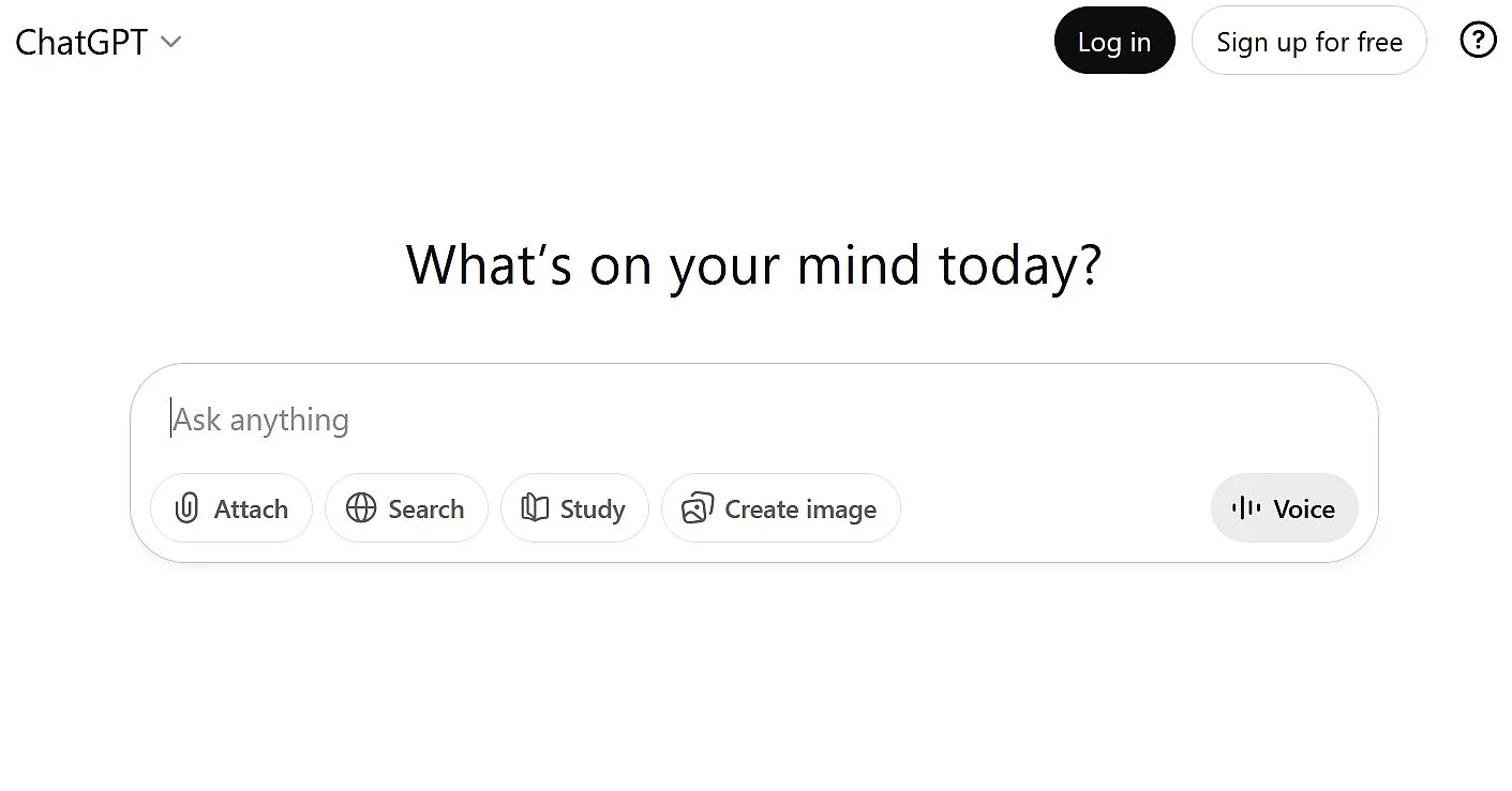 Sito di ChatGPT Immagine: Sito di ChatGPT