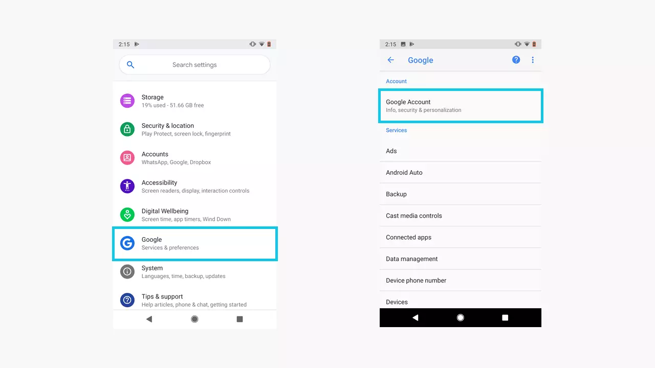 Android: impostazioni dello smartphone