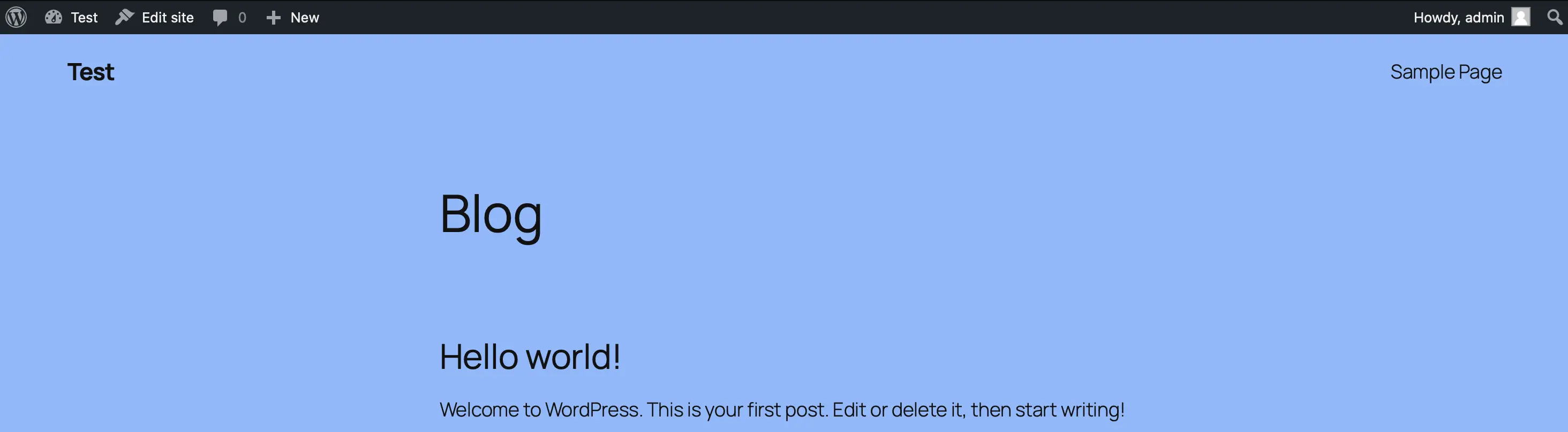 Immagine: Nel front end puoi vedere gli effetti del tuo CSS personalizzato