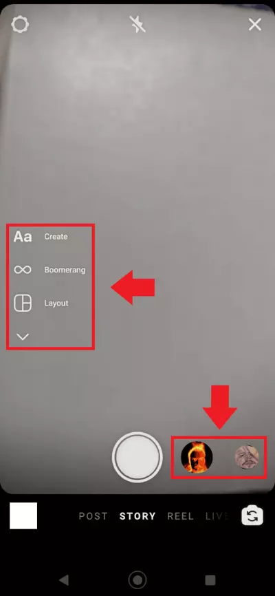 Opzioni di filtri per le storie di Instagram