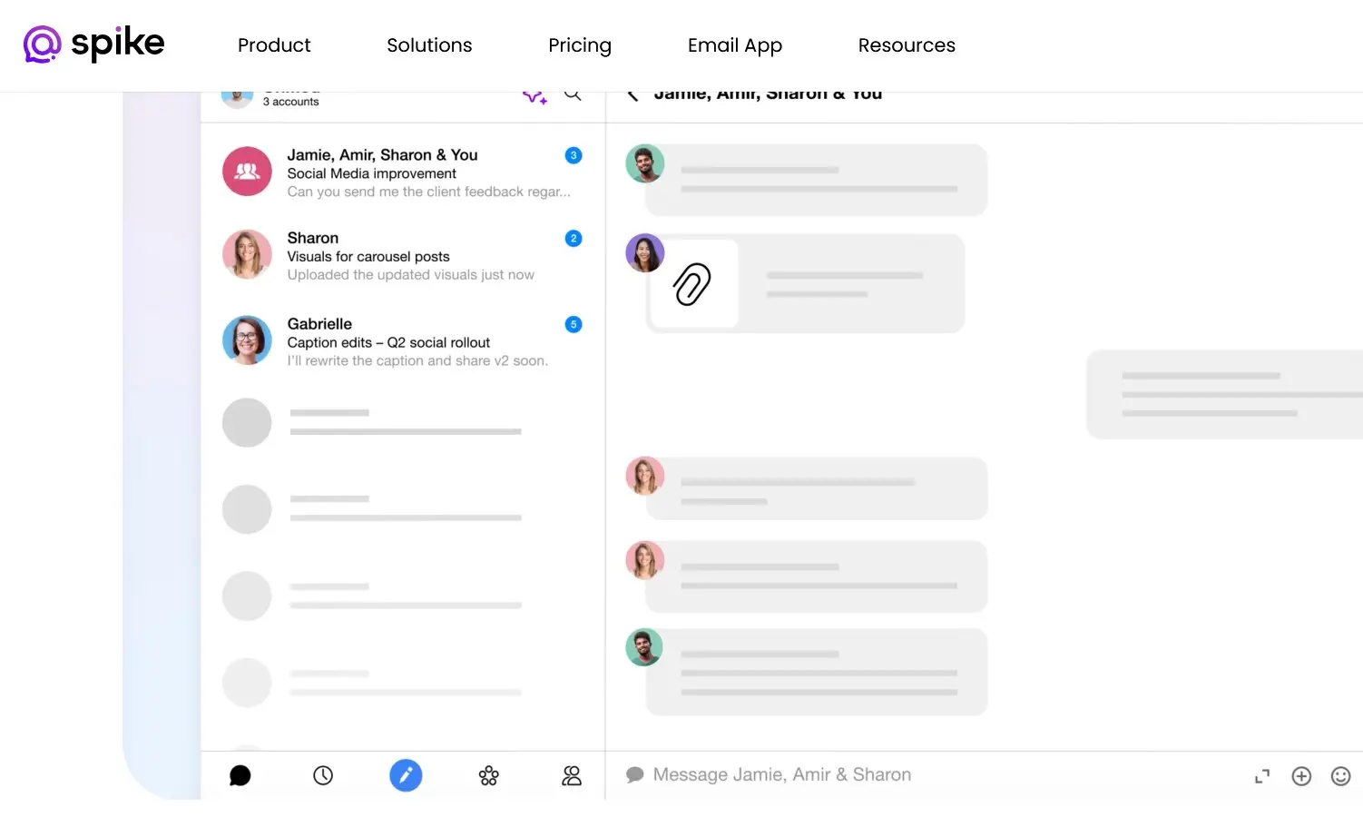 Immagine: Screenshot del sito web Spike