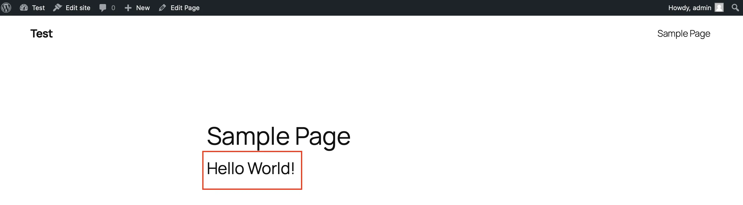 Immagine: Visualizzare la pagina di WordPress: il tuo shortcode &egrave; stato sostituito con HTML