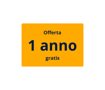 Offerta 1 anno gratis