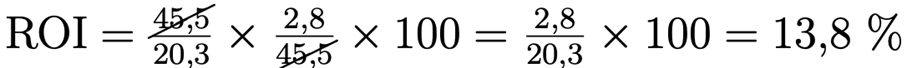 Esempio per il calcolo del ROI Esempio per il calcolo del ROI