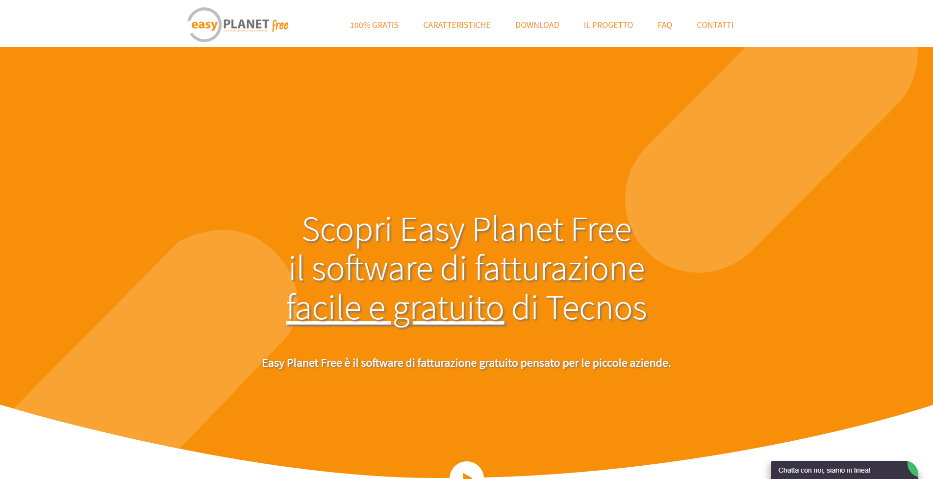 Homepage del sito web di Easy Planet Free